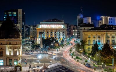 Bucharest City Tour and Wine Tasting - Victoriei Avenue and the Romanian Government building: first big wow