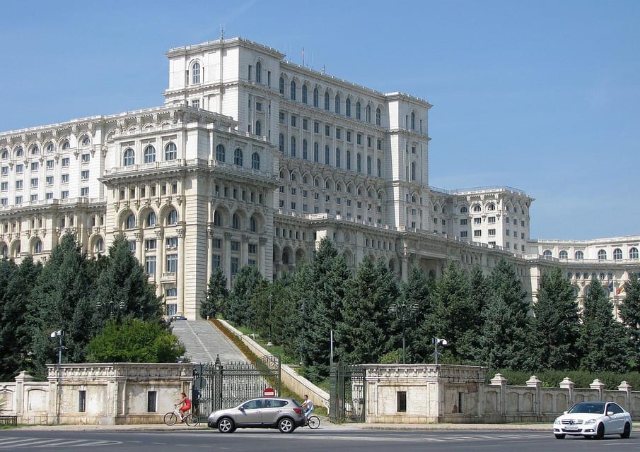Bucharest city tour by car - Royal Palace and Victoria-style landmarks: the official face of Bucharest