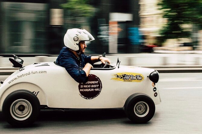 Bucharest: CityTour in one of a kind mini hot rod - Coffee, helmets, and the small-group vibe that makes it feel personal