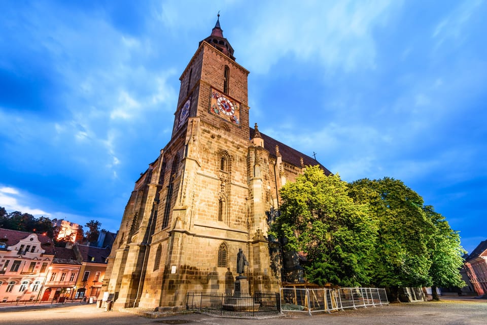 Bucharest: Peles Castle, Bran Castle, & Brasov Full-Day Tour - Brasov Old Town Walking Tour: Gothic Churches, Squares, and Tight Streets
