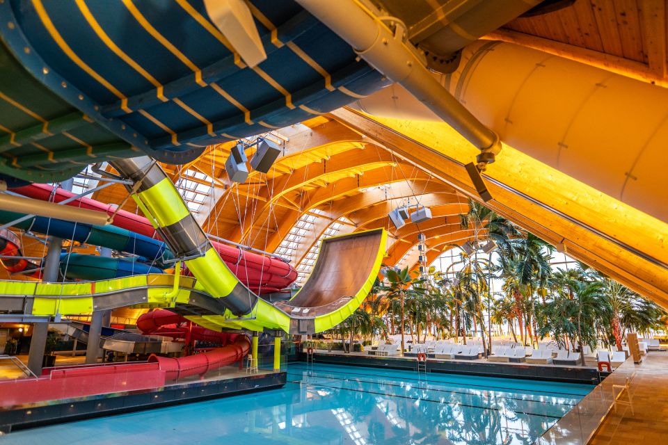 Bucharest: Therme Bucharest Entry Ticket and Transfer - Pools, saunas, infrared beds, and the botanical garden effect