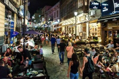 Bucharest VIP Bar Crawl in Lipscani 'Old Town' - The upscale bar sequence and the rooftop terrace stop
