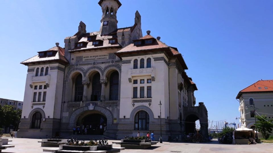 Private Bucharest Tour: Discover Constanța & Black Sea Coast - Entering the Art Nouveau Casino for port-side views