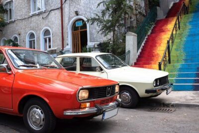 Private: RedPatrol Bucharest Contrasts Tour in a Vintage Car - Stop 1: Academia Română and the Break in Ceaușescu’s Demolition Plans