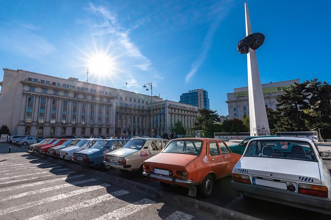 Private -RedPatrol Tour of Bucharest with a Romanian Vintage Car - Casa Radio and the ghost-palace mood
