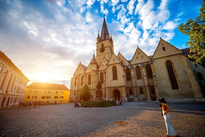Sibiu City Tour - Private Day Trip from Bucharest - Piaka Mica (Small Square): architecture details you can actually see